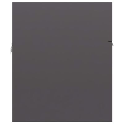 vidaXL izlietnes skapītis, spīdīgi balts, 90x38,5x46 cm, skaidu plātne