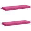 vidaXL Solā vaļņi SOEST 2 gab. 100% poliesters Rozā 110 x 40 x 8 cm