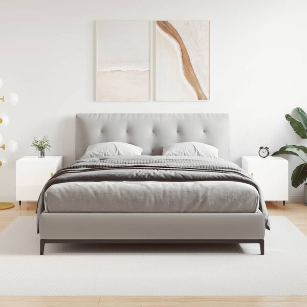 vidaXL naktsskapī&scaron;i, 2 gab., balti, 40x40x50 cm, inženierijas koks