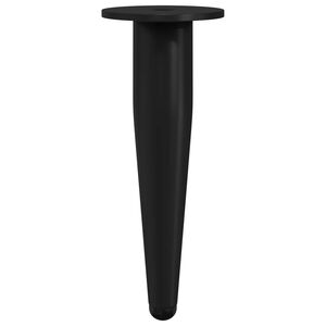 vidaXL Mēbeļu kājas 2 gab. Melna &Oslash; 40 x 98 mm Dzelzs