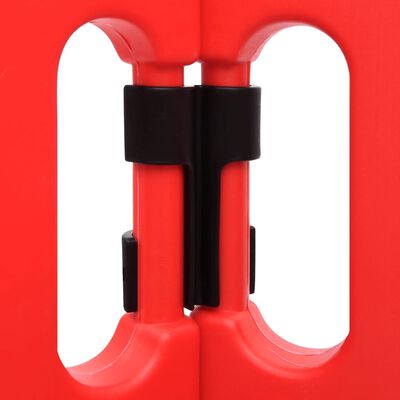 vidaXL satiksmes barjeras, 4 gab., sarkanas, 75x75x100 cm