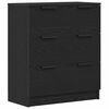 vidaXL Puse Melns ozolkoks 60 x 30 x 70 cm Inženierijas koks