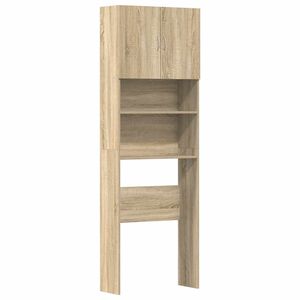 vidaXL veļasma&scaron;īnas plaukts, koka, 64x24x190 cm, inženierijas koks