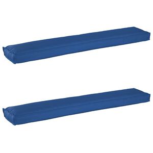 vidaXL Kastī&scaron;u spilvenu komplekts 2 pcs Karaliski zils 200 x 40 x 8 cm