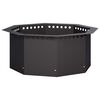 vidaXL Ugunskura gredzens Melns 60 x 60 x 25 cm Tērauds