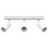 vidaXL Griestu prožektors ar prožektoriem Balts 38 x 6 x 16 cm Metāls