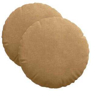 vidaXL Sēdvietas spilventiņi 2 pcs Brūna &Oslash; 40 x 13 cm Samts