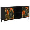 vidaXL Televizora skapī&scaron;a ZAANDAM 102 x 33 x 51 cm Melns ozols
