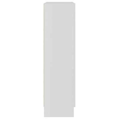 vidaXL grāmatu skapis, balts, 82,5x30,5x115 cm, skaidu plāksne