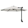vidaXL Dārza parasols Smil&scaron;u 248 x 248 x 148 cm Poliesters un tērauds
