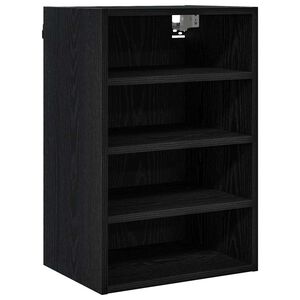 vidaXL Piekarams skapītis ar plauktu Melns ozols 40 x 29,5 x 60 cm
