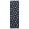 vidaXL Paklāja ceļ&scaron; ORIZ 1150 gsm Melna sieta raksts