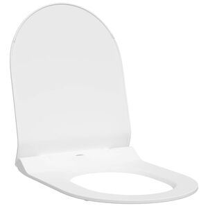 vidaXL Tualetes sēdeklis Balts 50 x 36,5 x 5 cm Polipropilēns