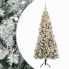 vidaXL Mākslīgā Ziemassvētku egle ar bumbiņu 180 cm 300 LED