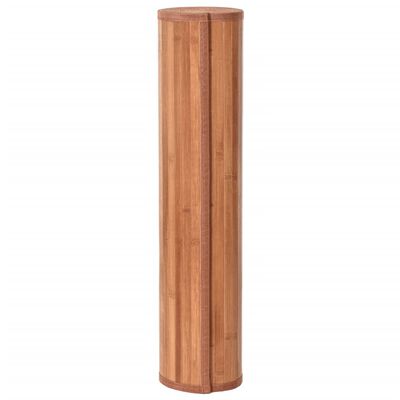 vidaXL paklājs, taisnstūra forma, brūns, 60x500 cm, bambuss