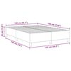 vidaXL Platformas gultas rāmis Gai&scaron;i pelēks 140 x 190 cm audums