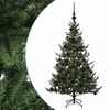 vidaXL Mākslīgā Ziemassvētku egle ar bumbiņu 120 cm 150 LED
