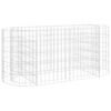 vidaXL gabions, augstā puķu kaste, cinkota dzelzs, 120x50x50 cm