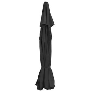 vidaXL saulessarga rezerves audums, melns, 515 cm