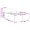 vidaXL Gultas rāmis Sonoma ozols 150 x 200 cm Inženierijas koks