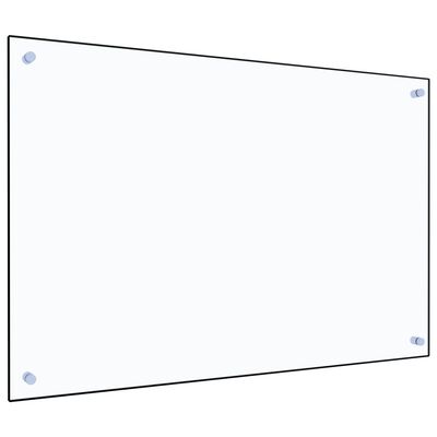 vidaXL virtuves panelis, 90x60 cm, rūdīts stikls, caurspīdīgs