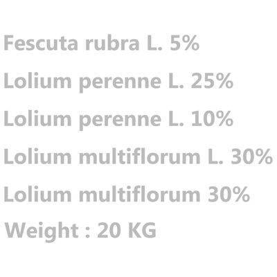 vidaXL zāliena sēklas, 20 kg
