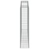 vidaXL arkveida gabiona grozi, 5 gb., 300x50x220/240cm, cinkota dzelzs