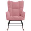 vidaXL &scaron;ūpuļkrēsls, rozā samts