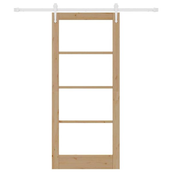 vidaXL Slīdo&scaron;ās durvis Dabiska 86 x 198,5 cm