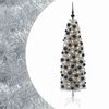 vidaXL Mākslīgā slaida Ziemassvētku egle ar bumbiņām 180 cm 300 LED