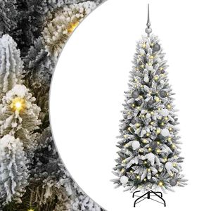 vidaXL Mākslīgā Ziemassvētku eglīte Balts 150 cm