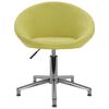 vidaXL grozāms virtuves krēsls, zaļš audums