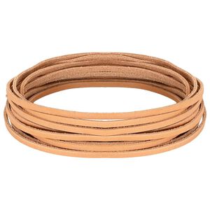 vidaXL Ādas siksna 1 Gai&scaron;i brūns 200 x 0,3 cm Āda