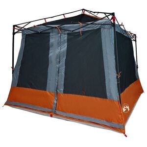 vidaXL Iek&scaron;ējā telts Pelēka un oranža 291 x 291 x 240 cm tafta