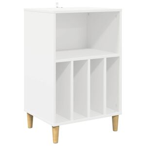 vidaXL Griežamā statīvs Balts 47 x 39,5 x 74,5 cm Inženierijas koks