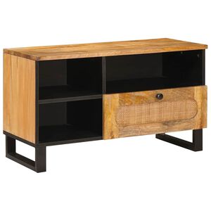 vidaXL Televizora skapī&scaron;a Brūna 80 x 33 x 46 cm Cieta mango koksne