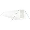 vidaXL siltumnīca ar tērauda rāmi, balta, 28 m&sup2;, 14x2x2 m