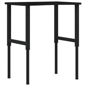 vidaXL darbagalds, brūns, 80x60x(71,5-98) cm, ozola masīvkoks