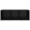 vidaXL TV skapī&scaron;u komplekts Melna 72 x 35 x 37 cm Inženierijas koks