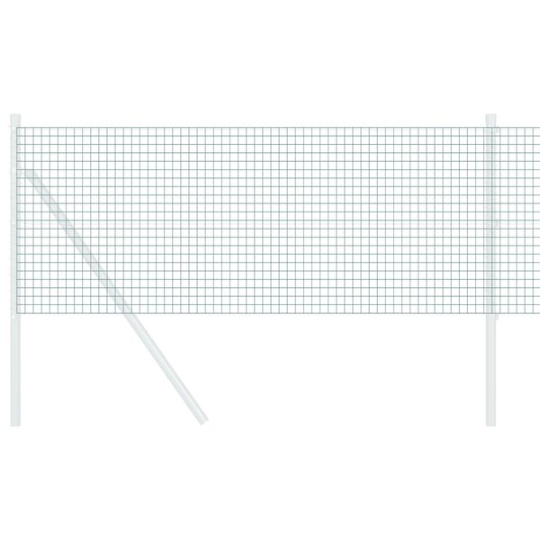 vidaXL Metinātās stieples žogs Zaļa 0.8 x 100 m Tērauds