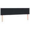 vidaXL Box Spring Gulta ar matrača Melns 200x210 cm samts