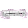 vidaXL Dīvāna komplekti 8 pcs Dabiska Cietā akācijas koks