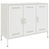 vidaXL kumode, balta, 100,5x39x79 cm, tērauds