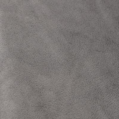 vidaXL smaguma sega ar pārvalku, pelēka, 200x220 cm, 13 kg, audums