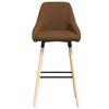 vidaXL bāra krēsls, brūns audums