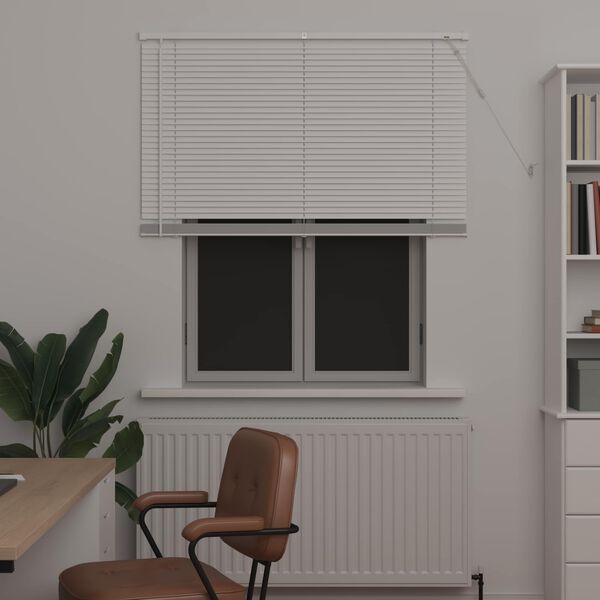 vidaXL Venēcijas žalūzija Regulējams Balts 150 x 120 cm PVC