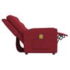 vidaXL divvietīgs masāžas krēsls, atgāžams, vīnsarkans audums