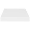 vidaXL sienas plaukts, balts, 23x23,5x3,8 cm, MDF