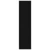 vidaXL skapis ar atvilktnēm, melns, 50x50x200 cm, skaidu plāksne