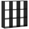vidaXL Grāmatplaukts 102 x 29 x 103,5 cm Inženierijas koks Melns ozols